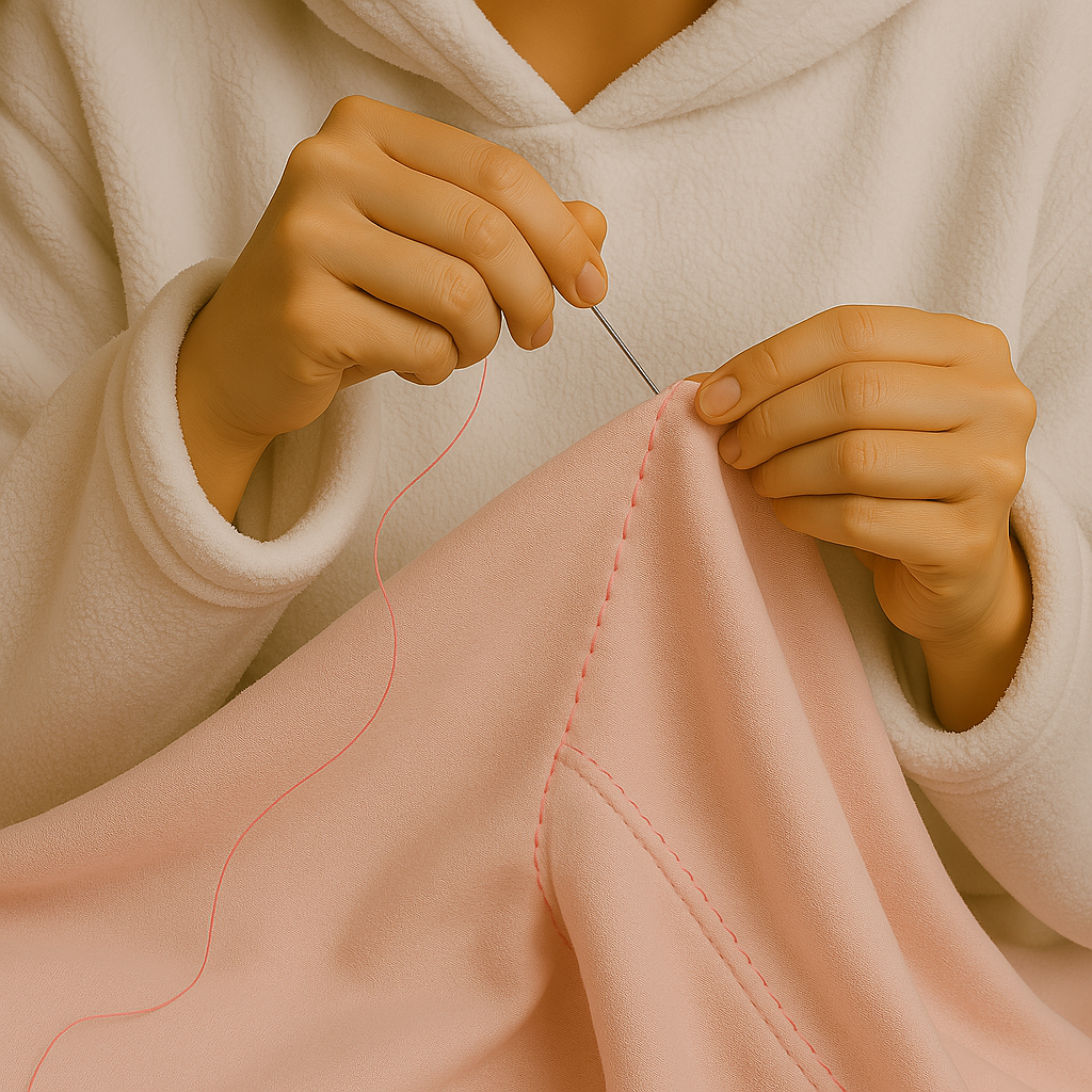 Cozy handmade home decor in use