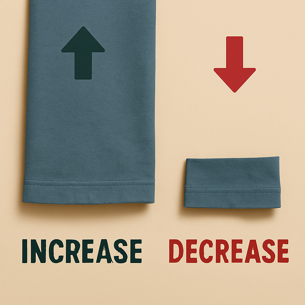 Increase or decrease alteration